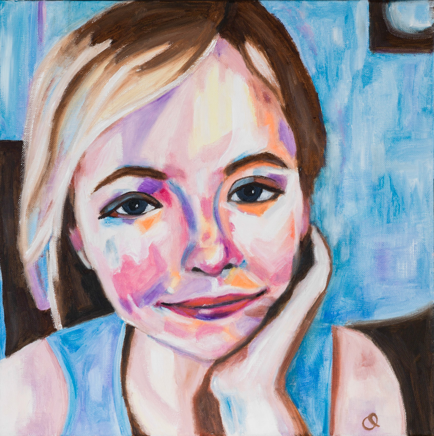 'Annabelle'-13, oil on canvas, 350x350, SOLD