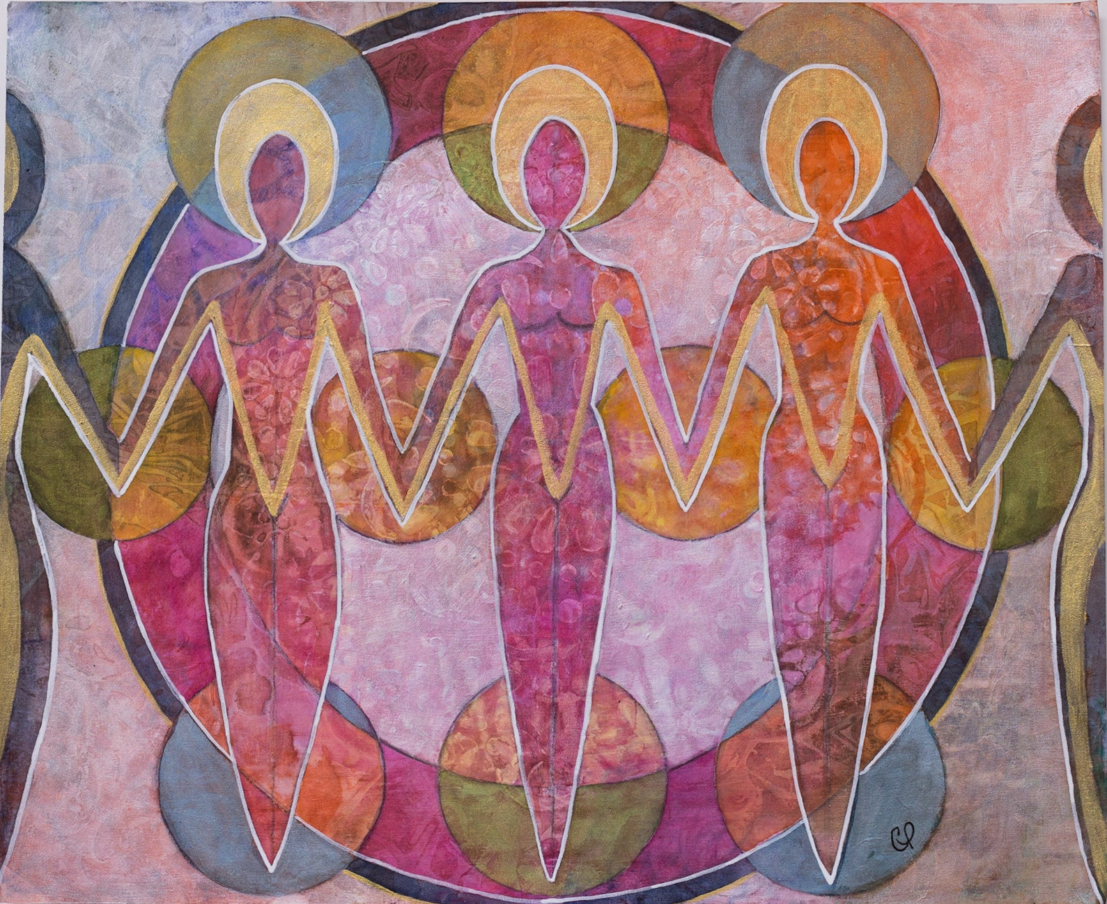 One Thing Leads to Another - 35cm (14in) x 43cm (17in) mixed media on paper