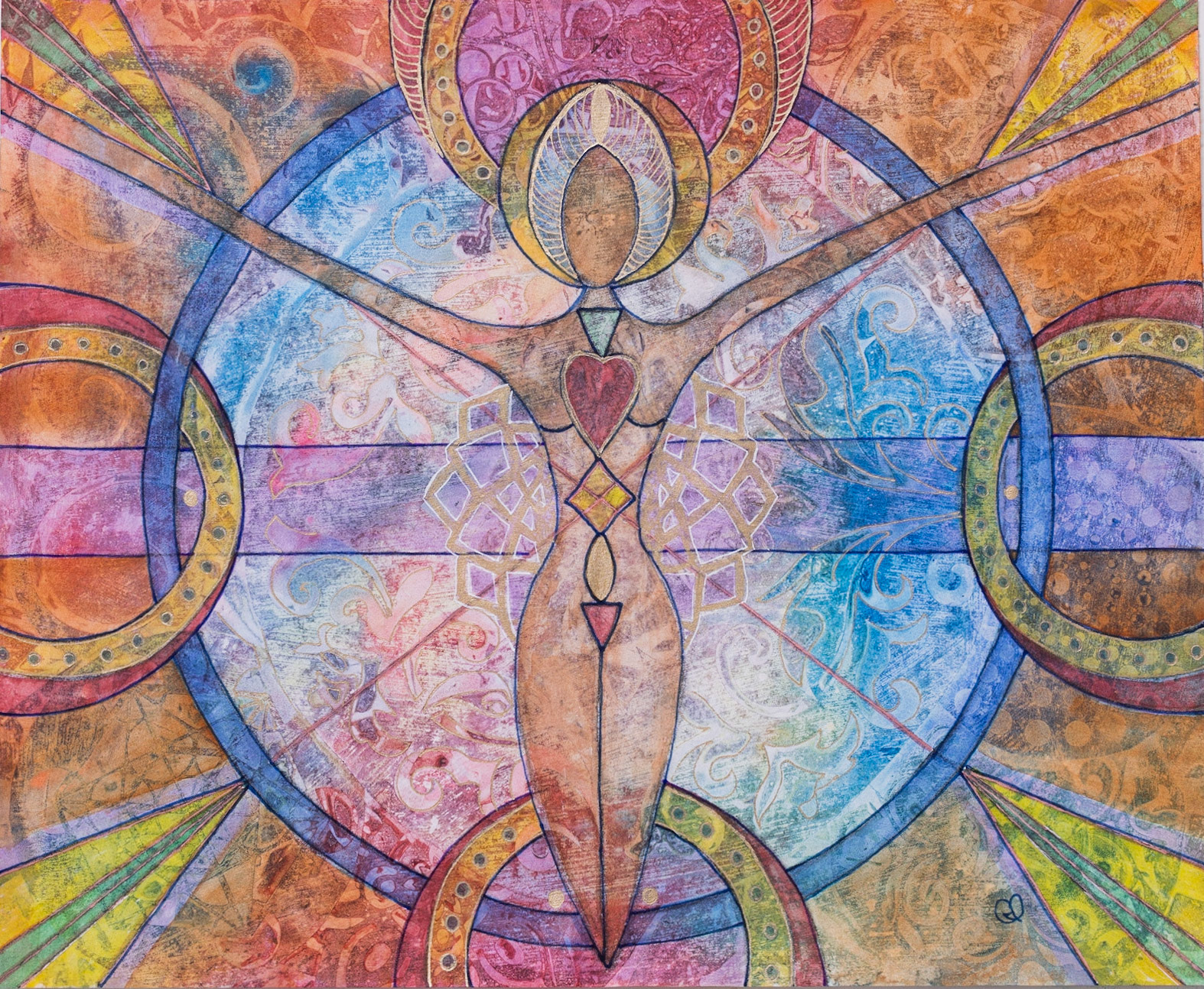 I Am Listening - 35cm (14in) x 43cm (17in) mixed media on paper