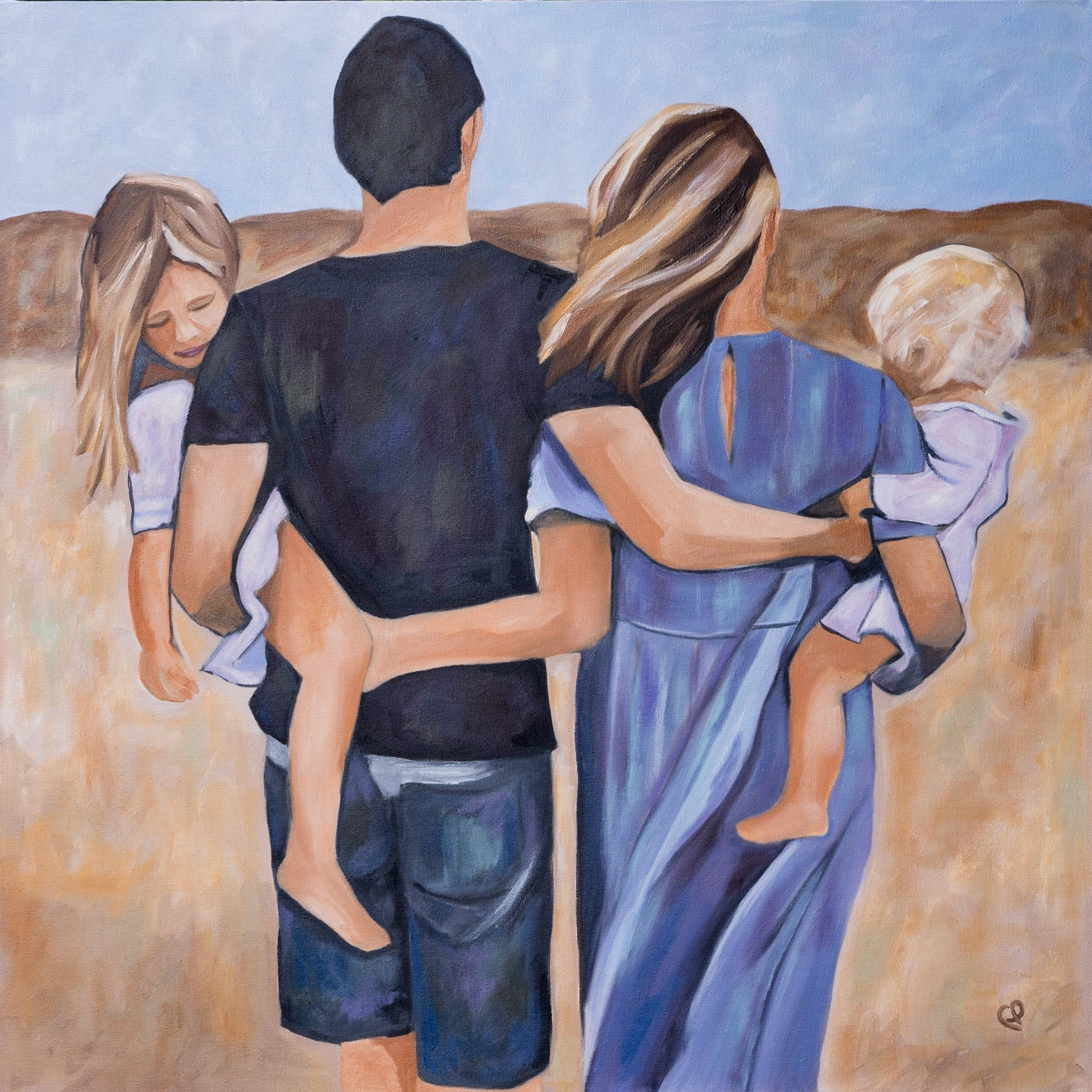 The Jacobs Family-25, oil on canvas, 760x760, SOLD