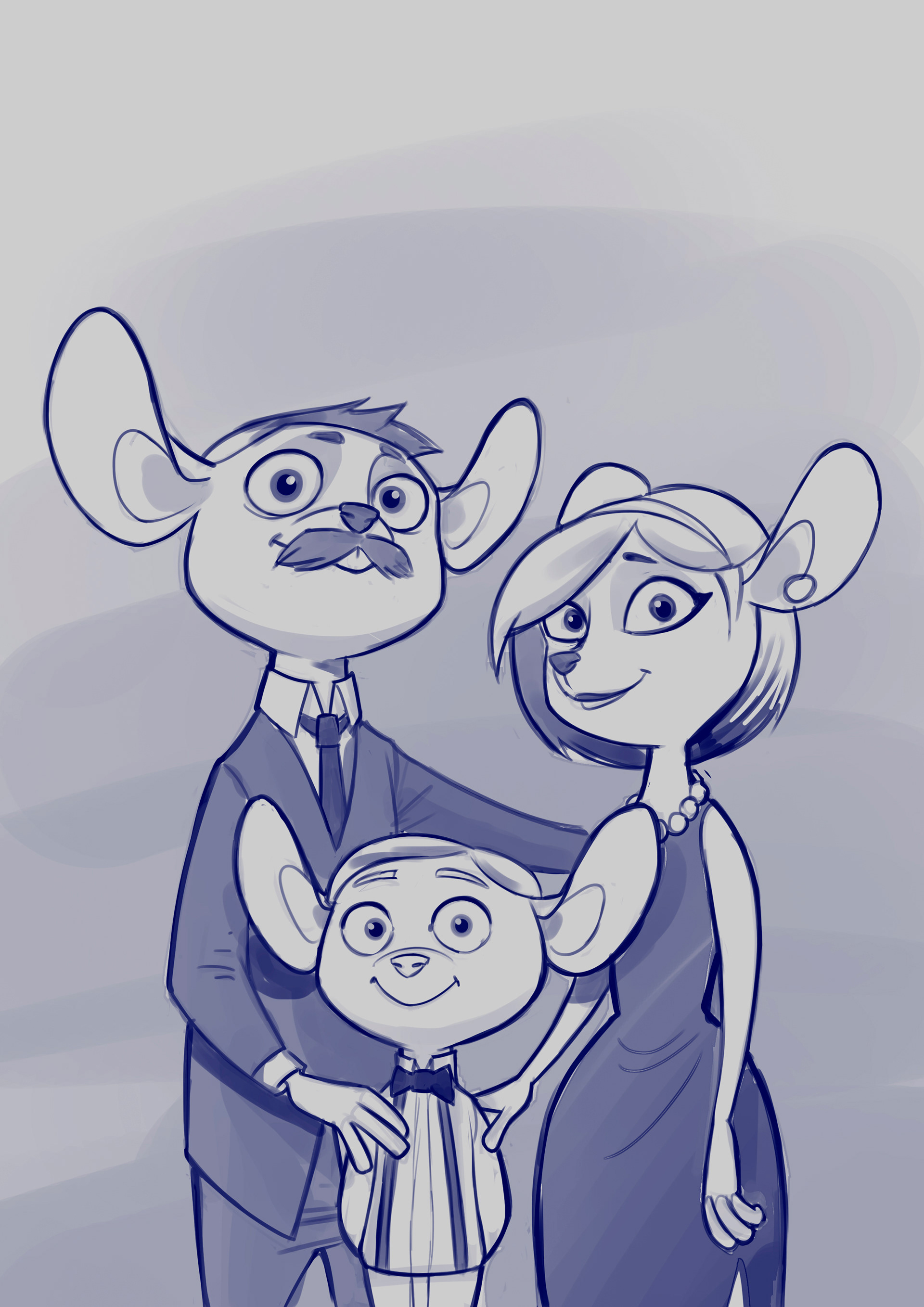 Dibujo de linea que viene de otro compañero