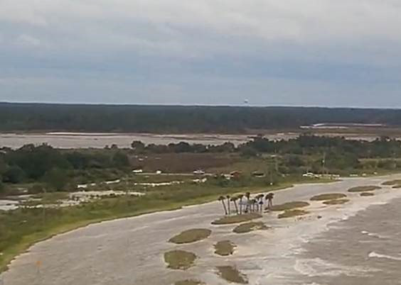 Silver Slipper Storm Surge September 15th 2020