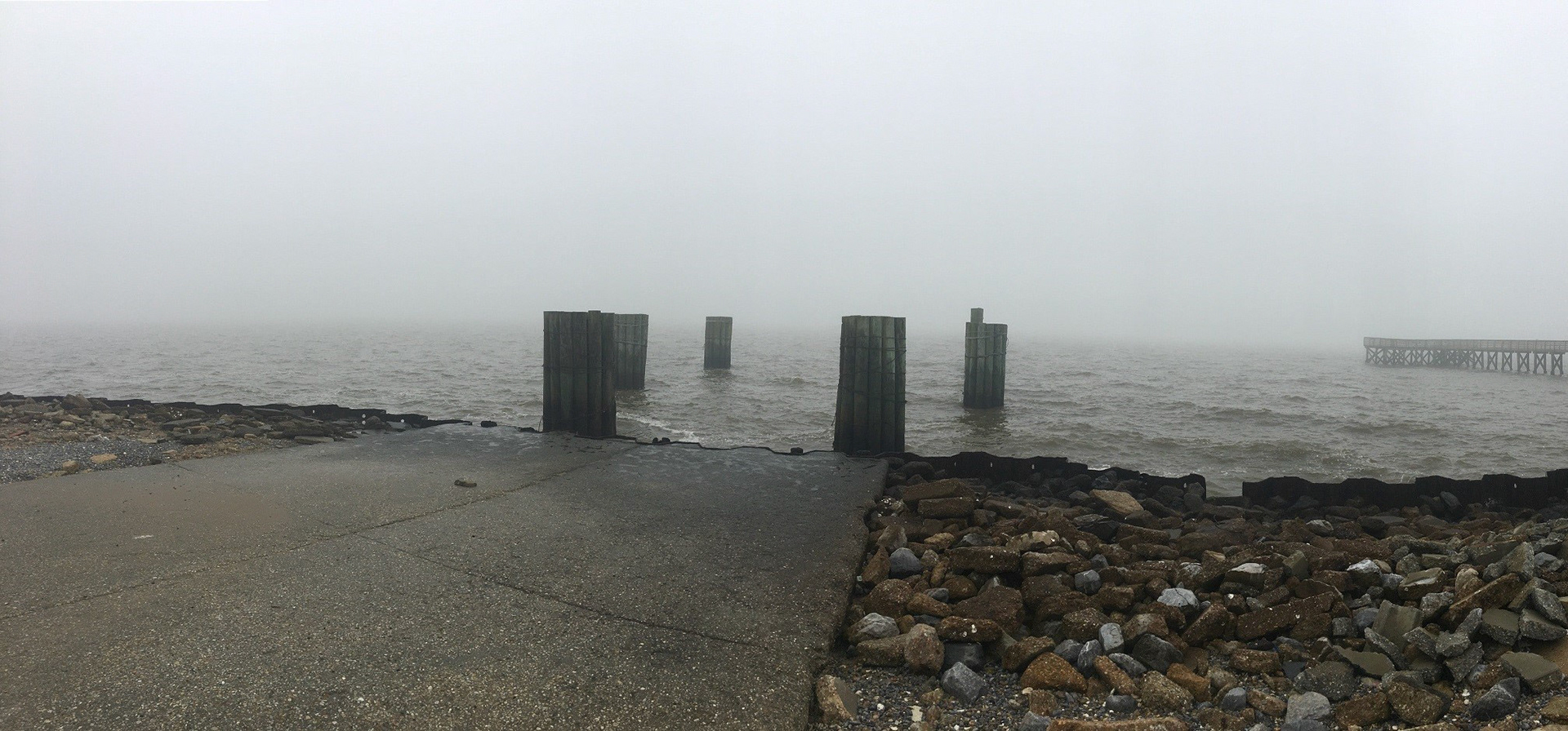 The old ferry dock at Bay St Louis