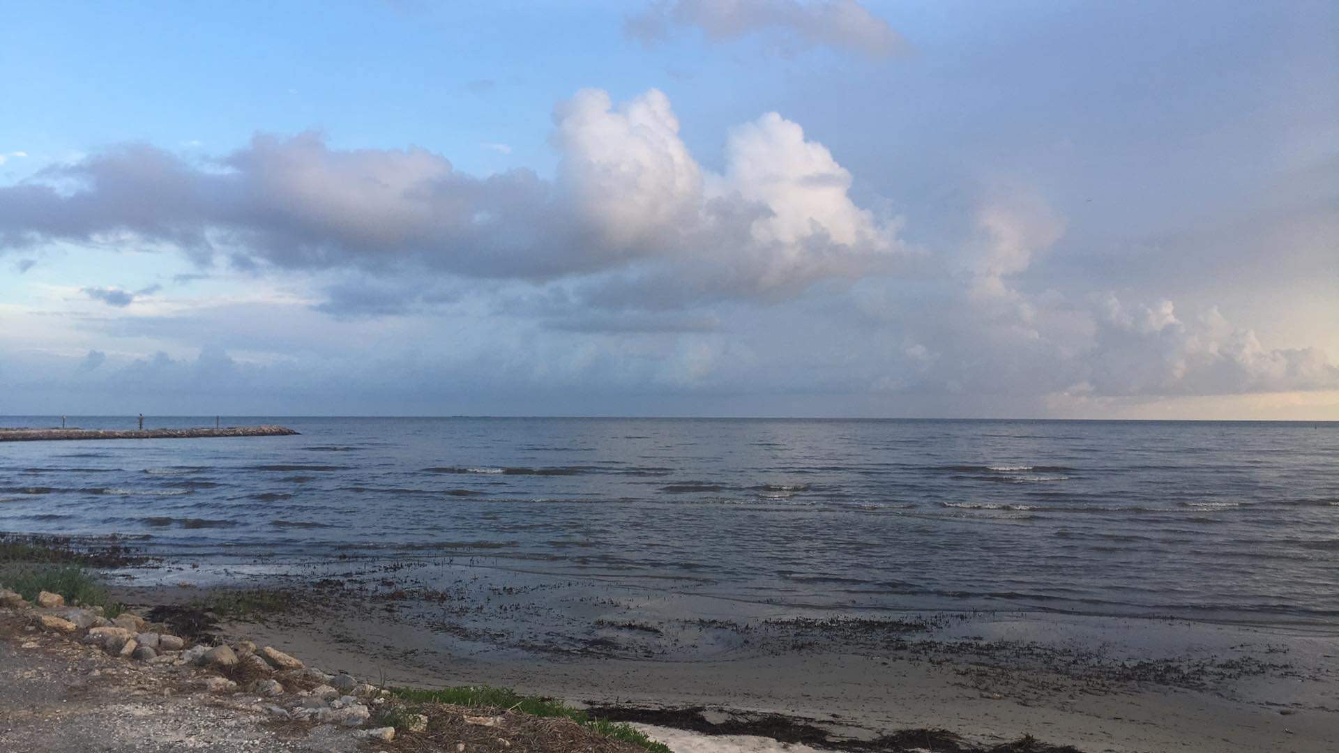 Mississippi Sound Looking South from Bay St Louis
