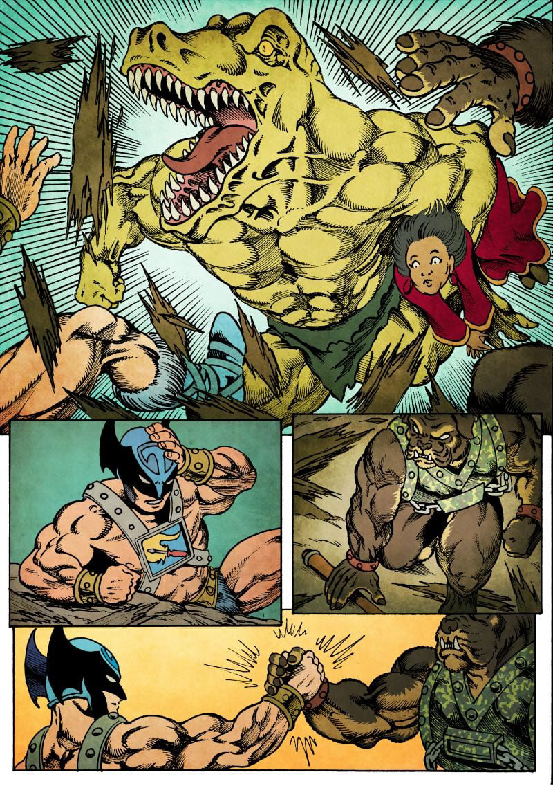 Toteman: A Tale Across Time, Created and written by John McLaren Lines: Daniele Danbrenus Spezzani, Colors: Lisa M Creations