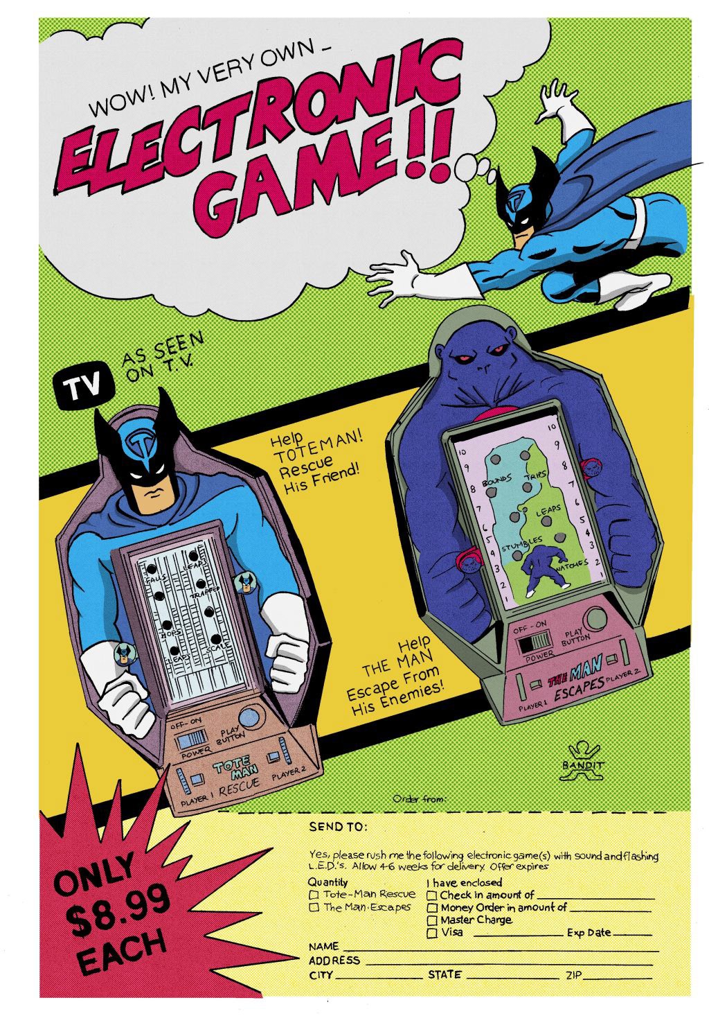 Vintage poster advert Phantom Ink Comics