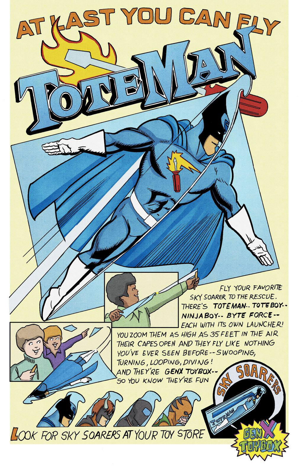 Vintage poster advert Phtantom Ink Comics