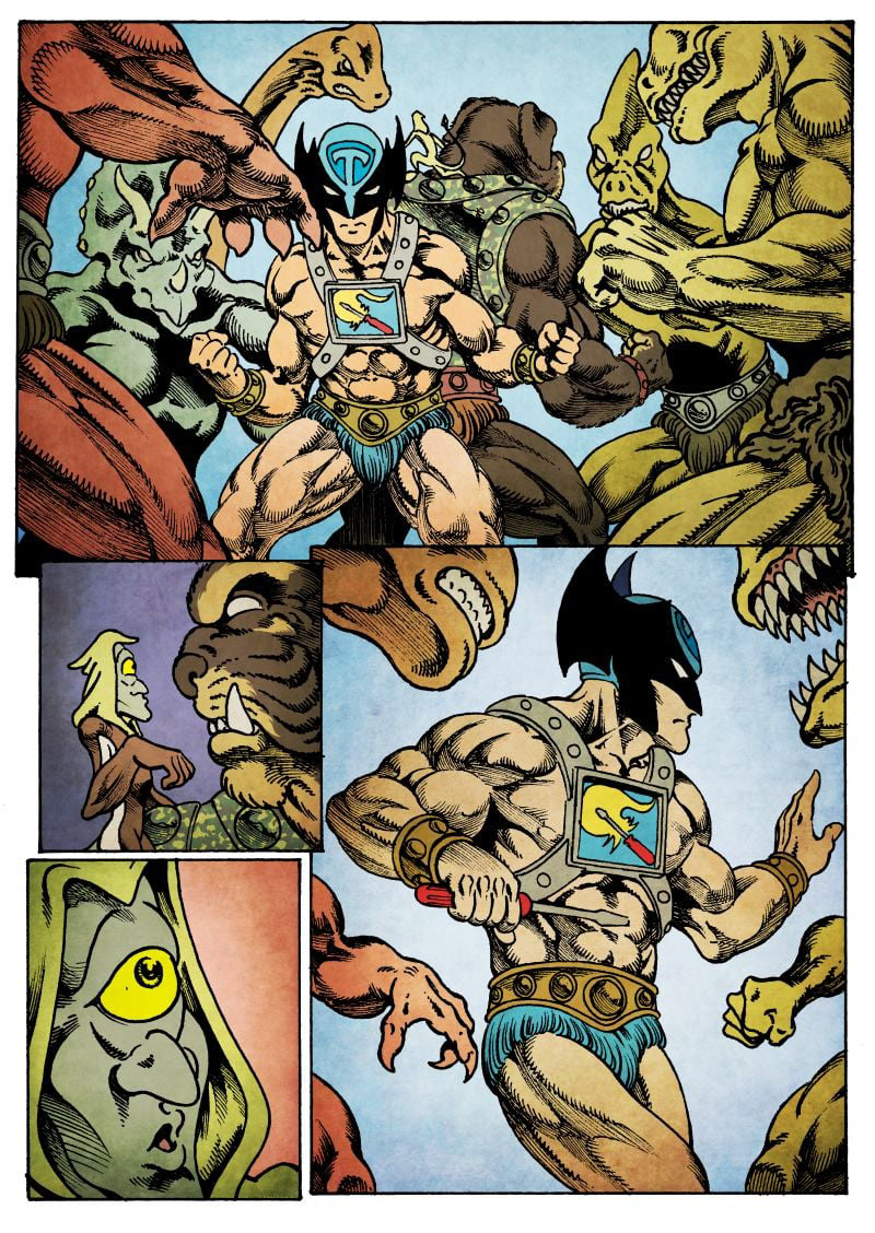 Toteman: A Tale Across Time,  Created and written by John McLaren Lines: Daniele Danbrenus Spezzani, Colors: Lisa M Creations