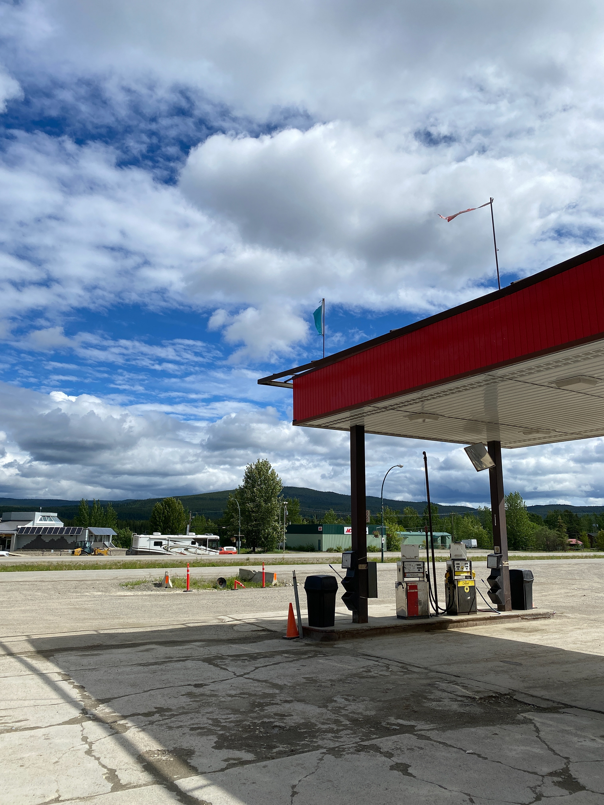 Roadside gas stop