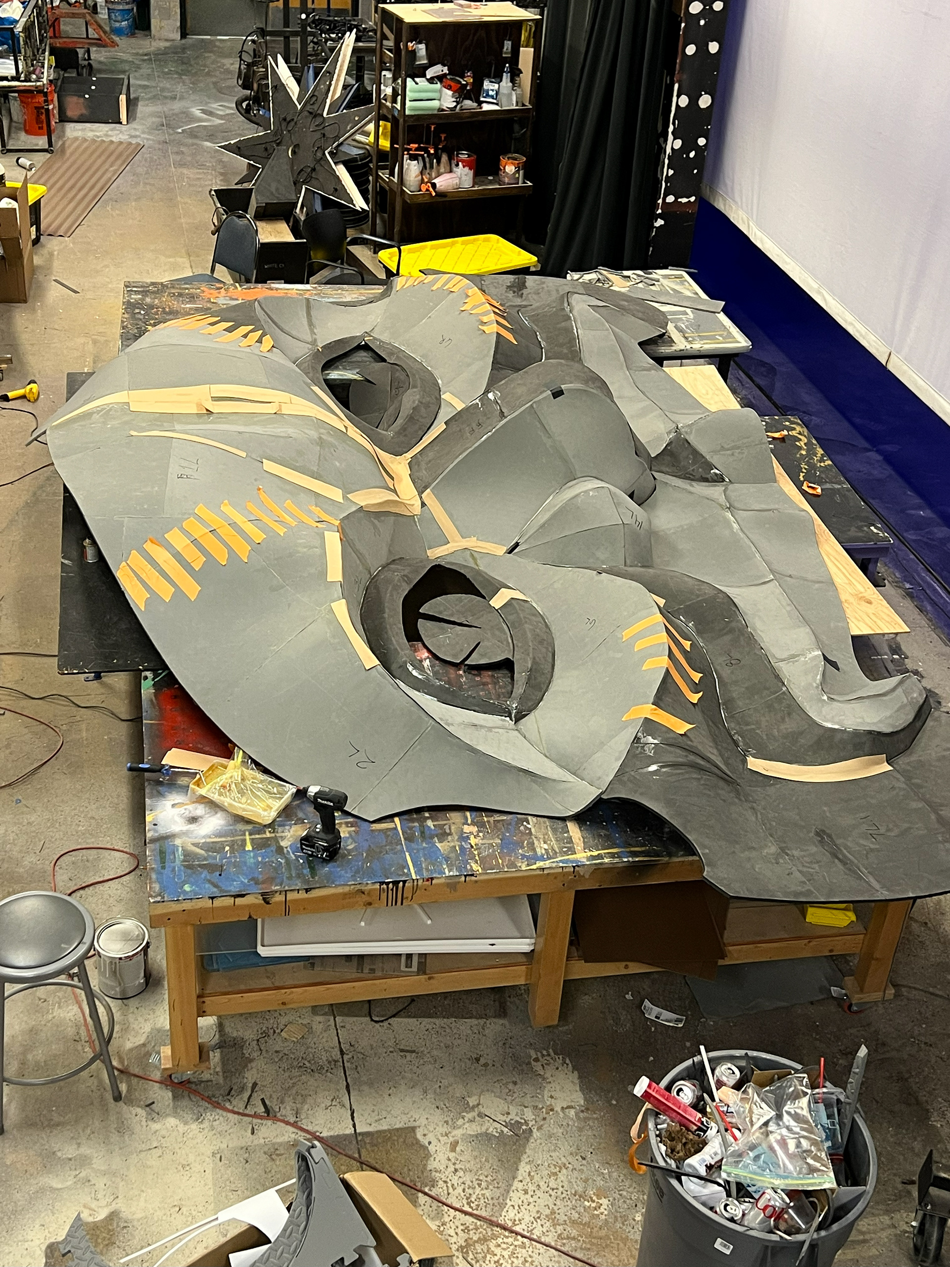 Fully assembled face 