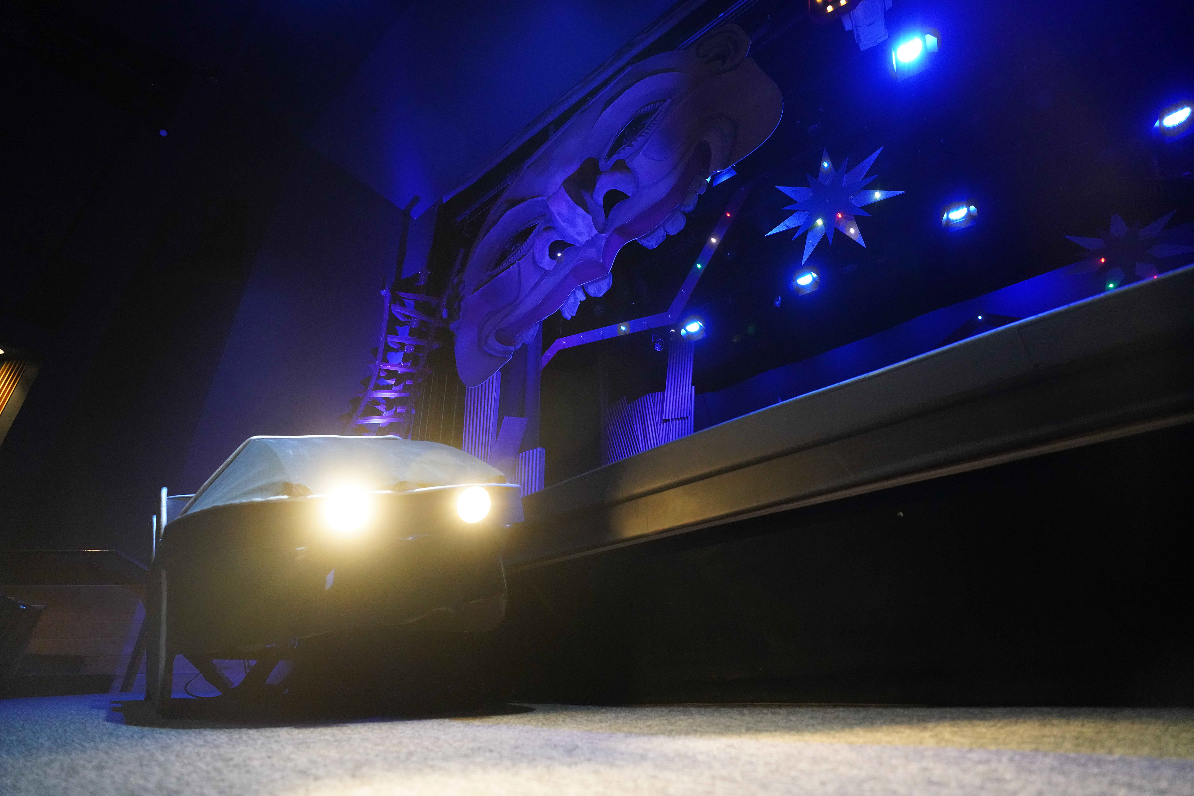 Completed roller coaster car