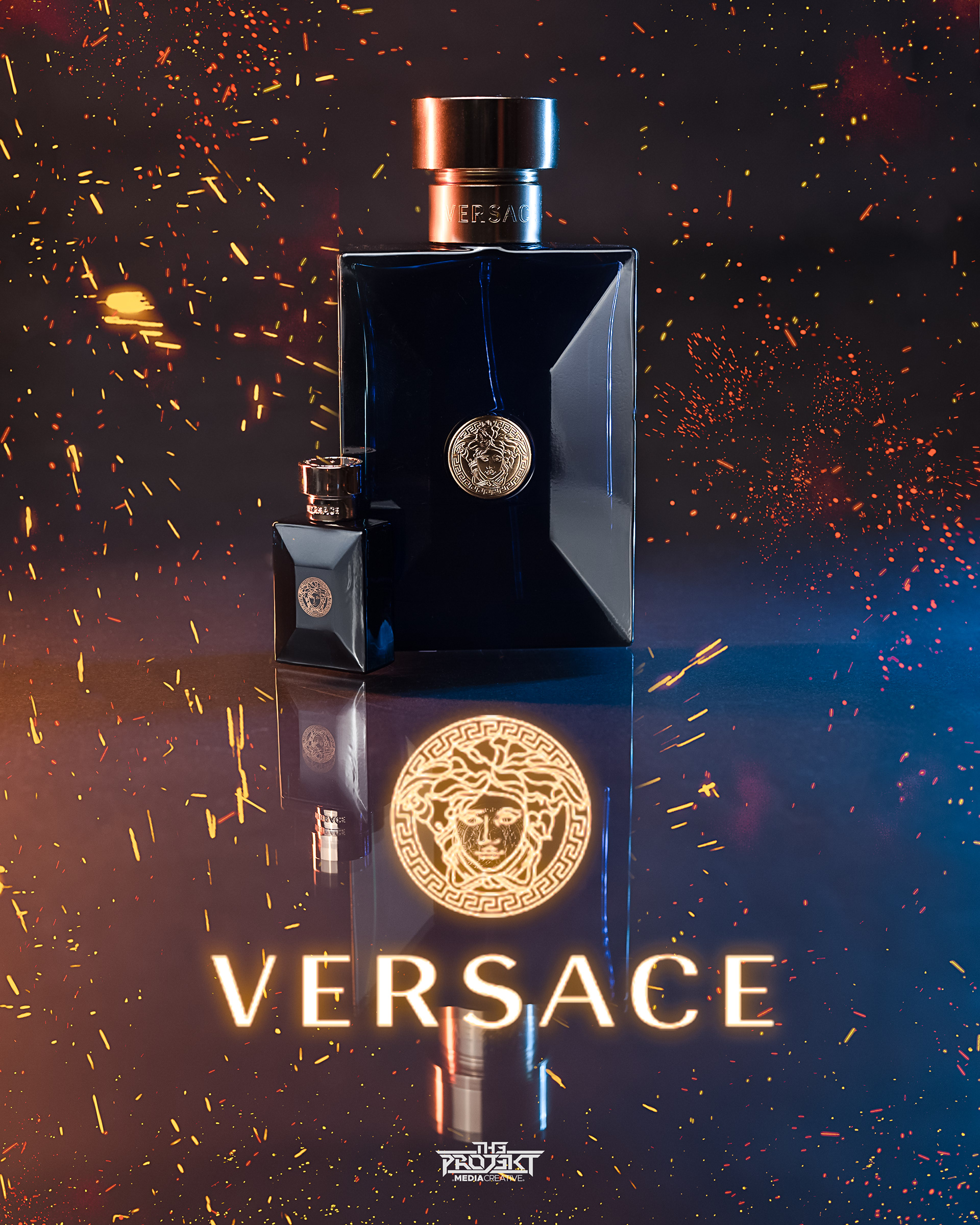 Home shoot of Versace Dylan Blue