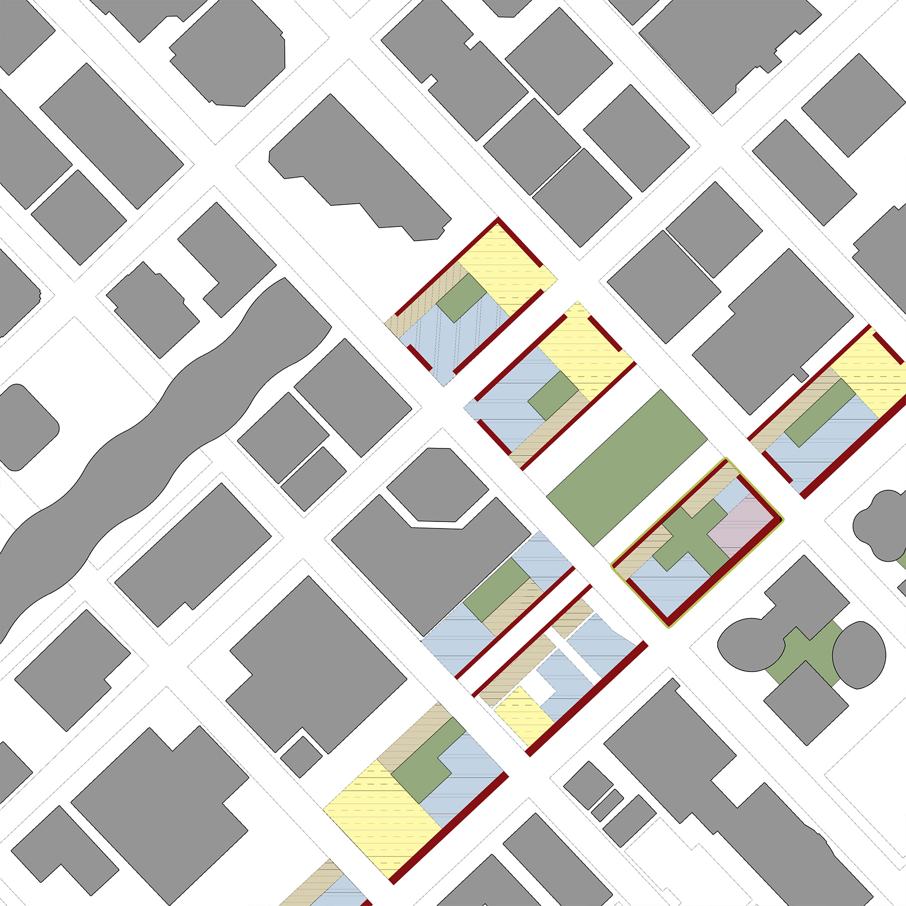 Zoning Analysis of the neighborhood under the current Transbay Masterplan.
