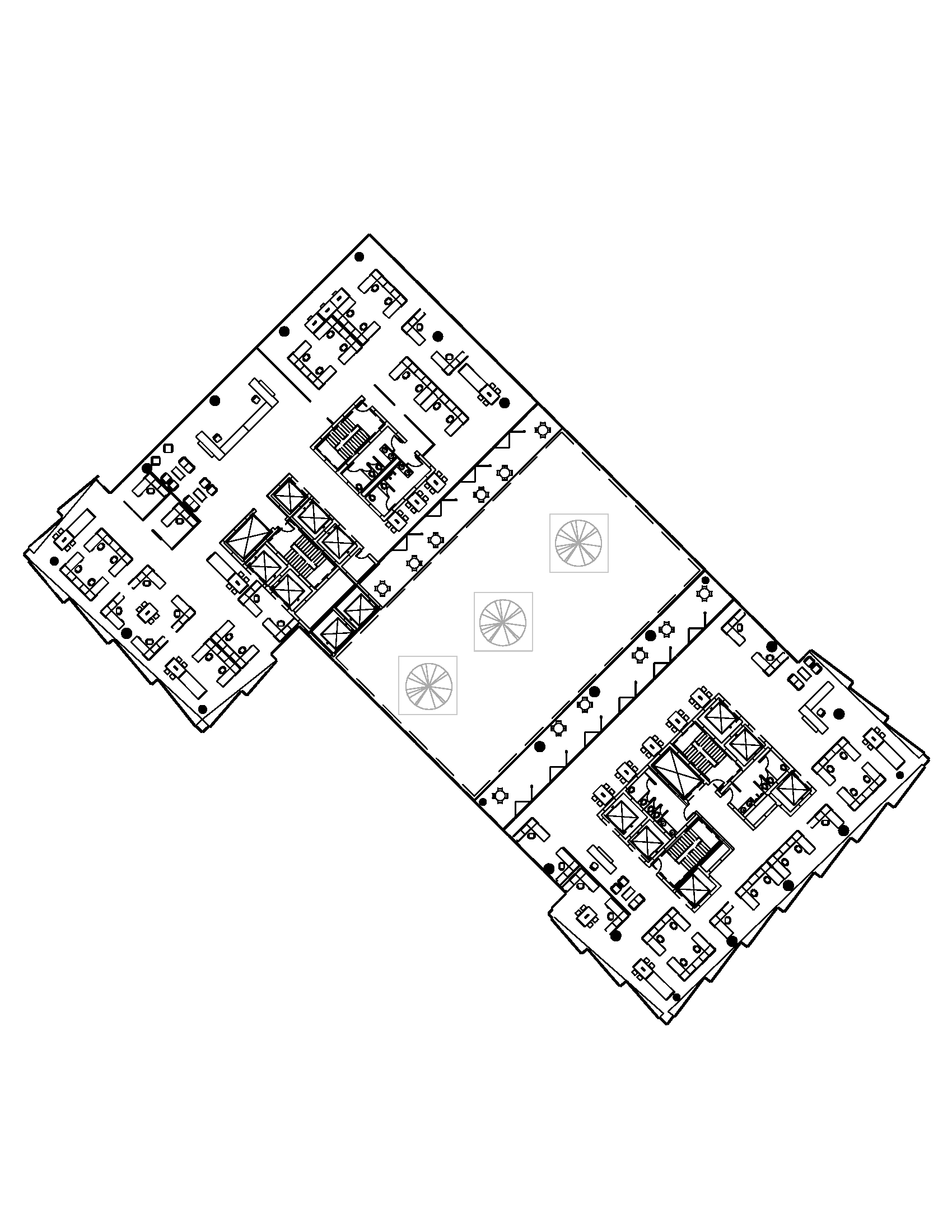 Typical Office and Atrium Plan