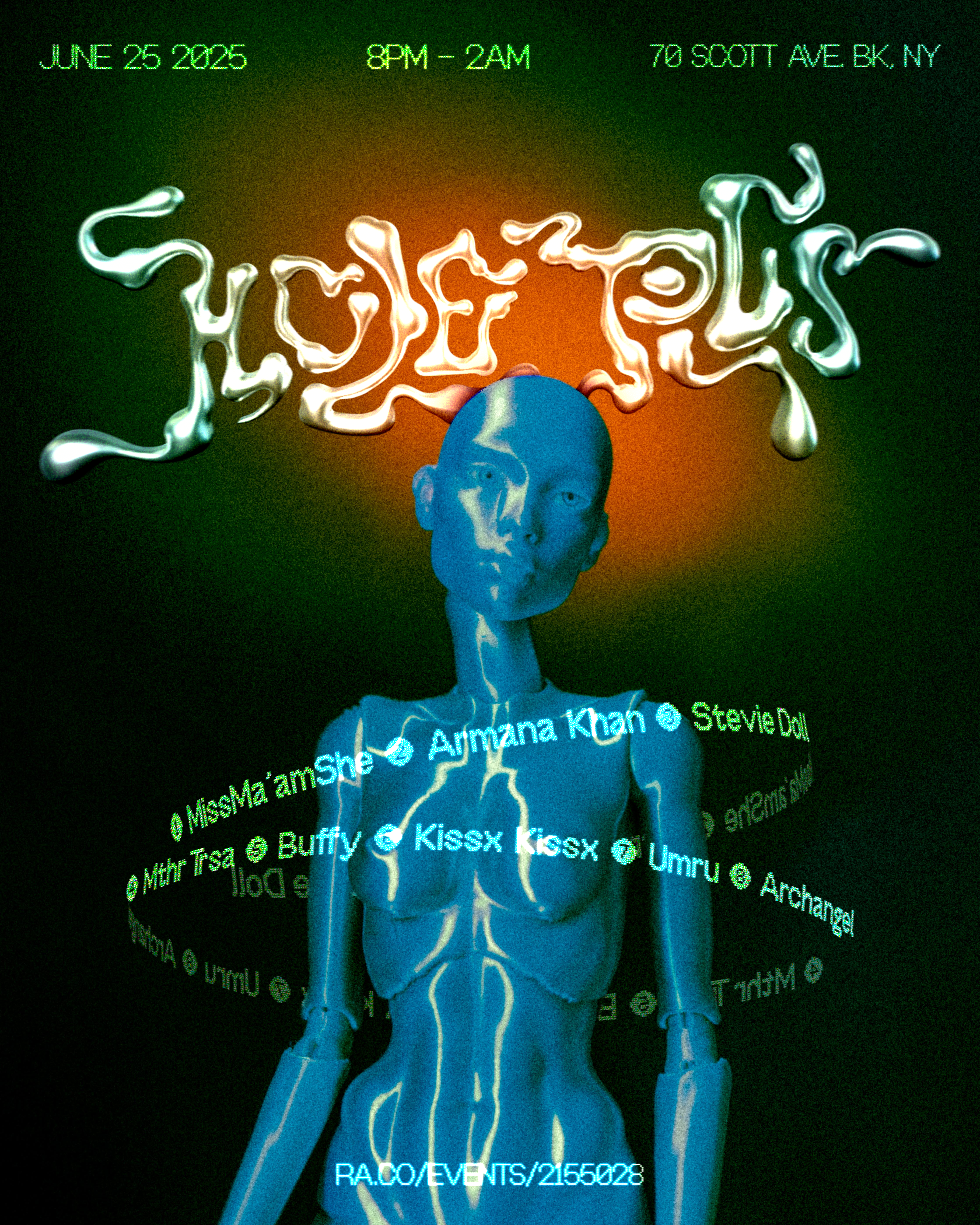 CUSTOM HAND DRAWN TYPE, RENDERED IN 3D
