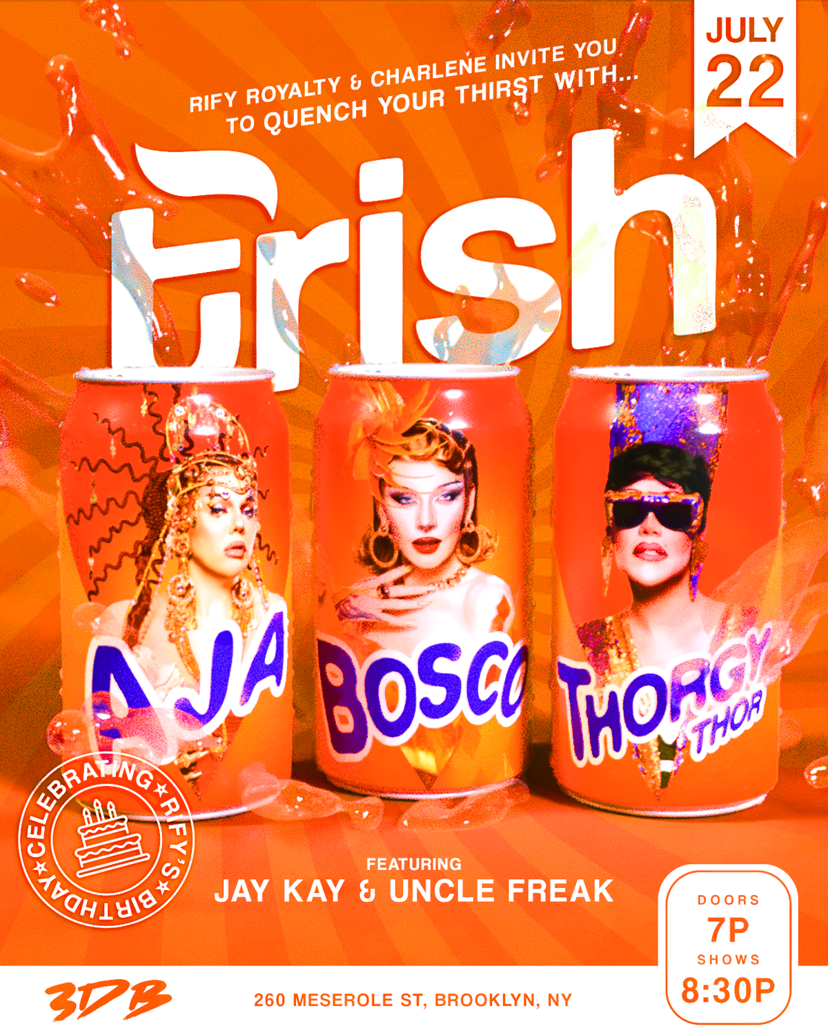 3D RENDERED CANS WITH CUSTOM 'BRANDING'