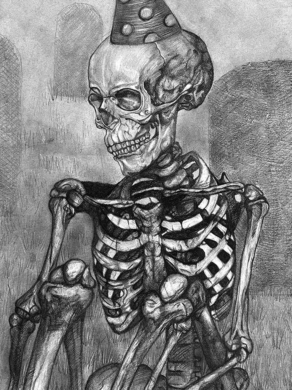 Graphite, 18x24 inch.