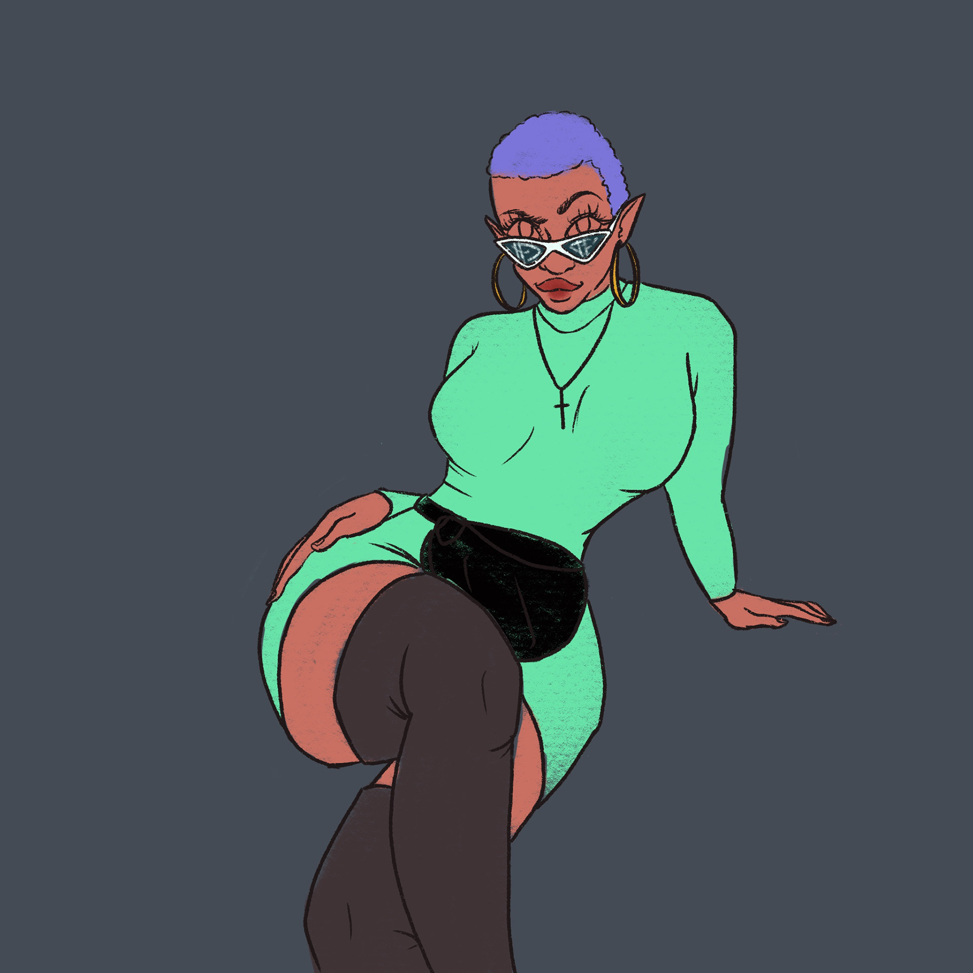 Unfinished—Woman In Total Control of Herself