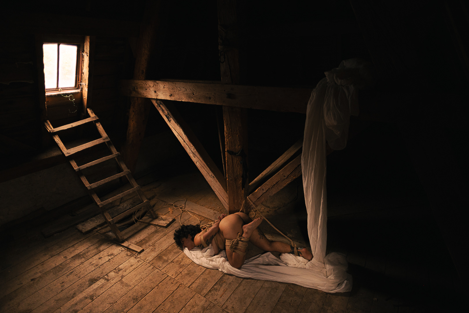 Cordes par Galaad.shibari | Lavandes Ropes | Assistance Amachouille