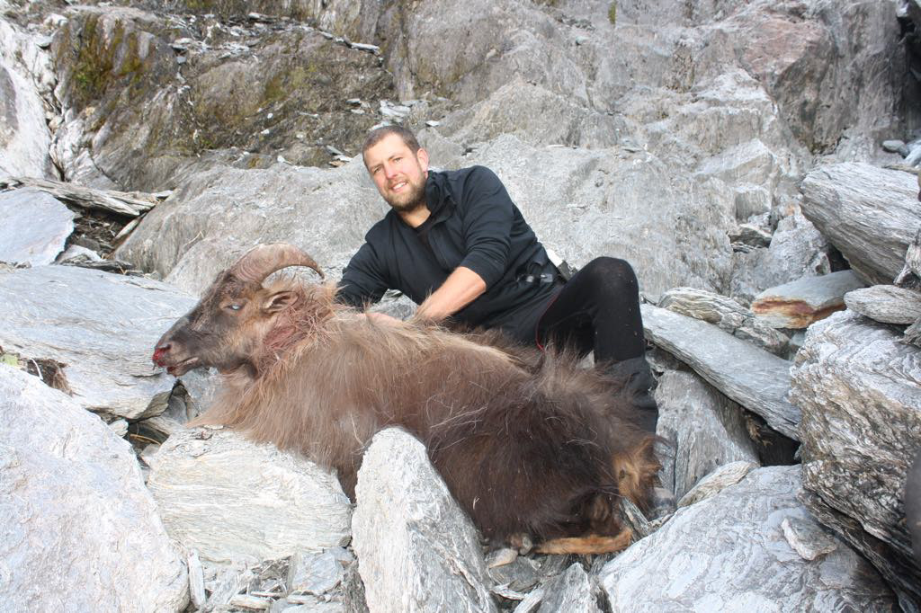 Rig Ga with his Bull Tahr