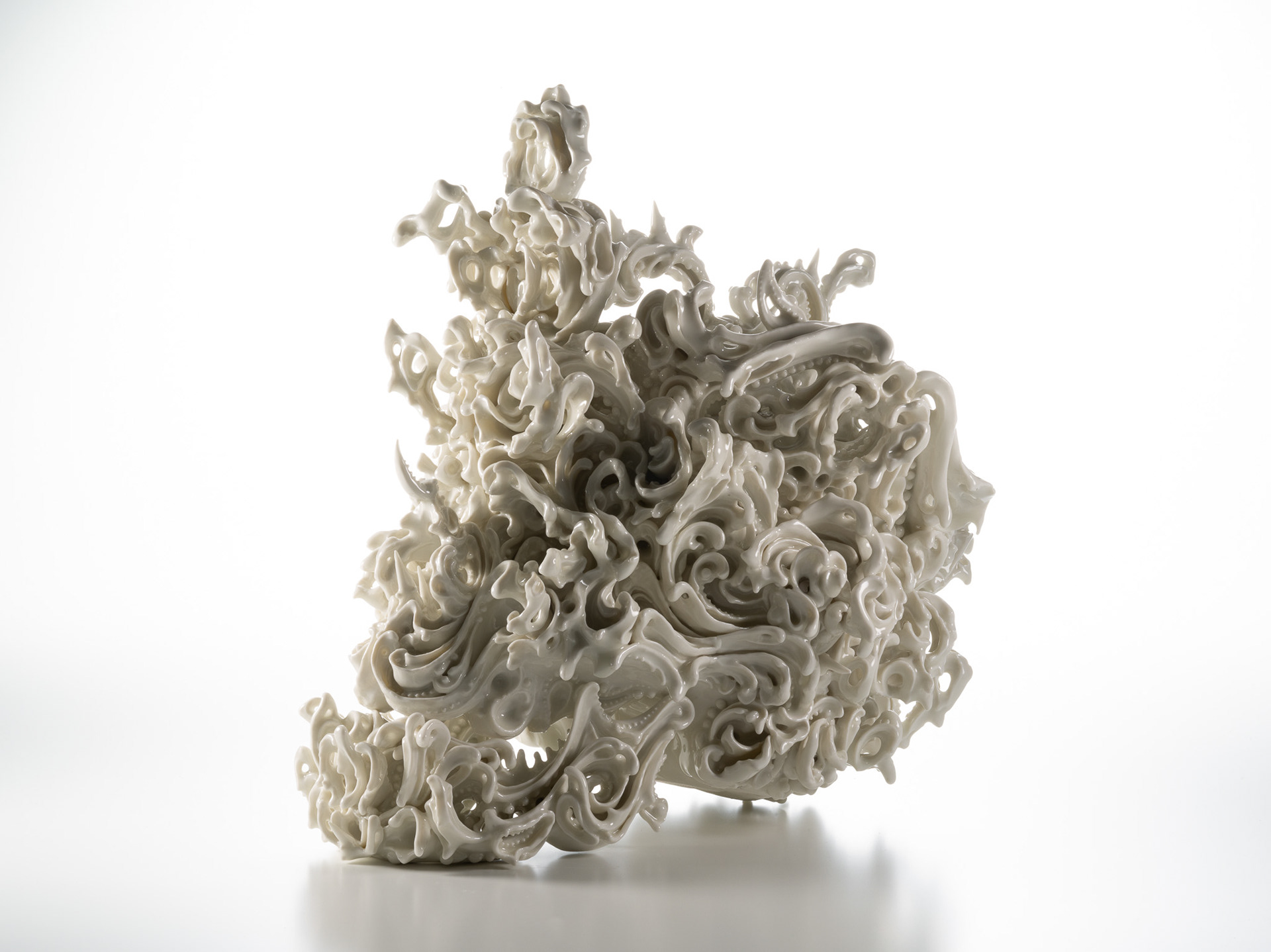 Predictive Dream LV, H 35.6 x W 30.5 x D 35.6 cm, Porcelain, 2018
