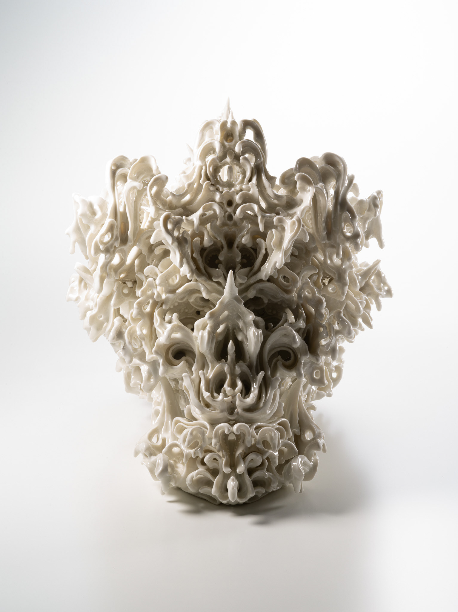 Predictive Dream LVI, H 30.5 x W 30.5 x D 40.6 cm, Porcelain, 2018