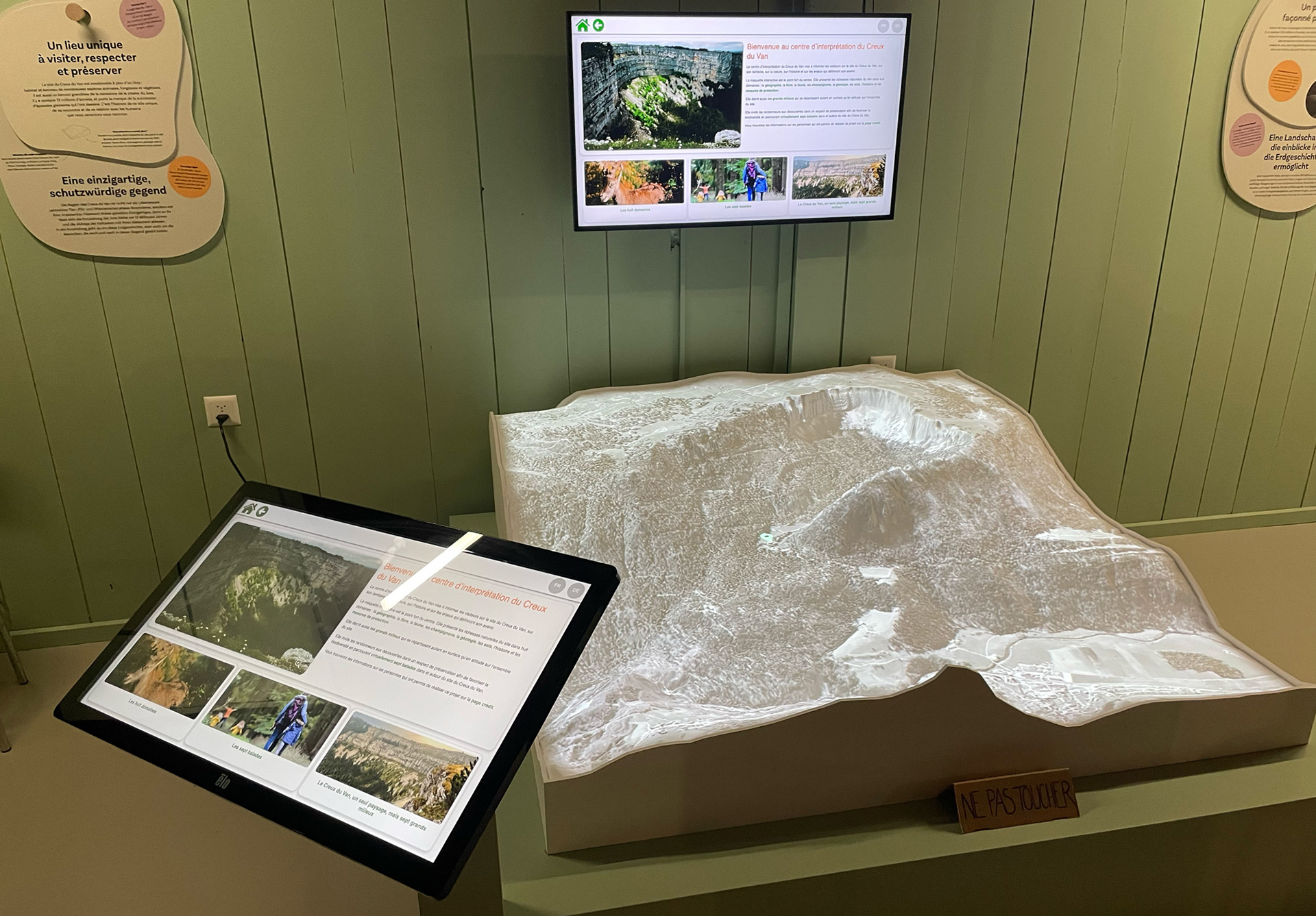 2023 - Maquette 3D interactive du Creux du Van - Ferme Robert