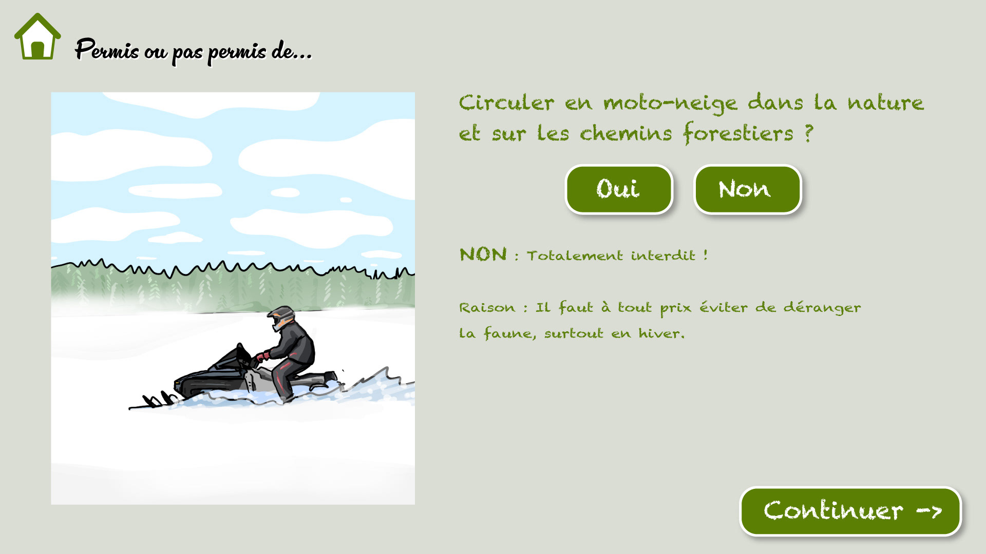 Application "Permis ou pas permis de..."