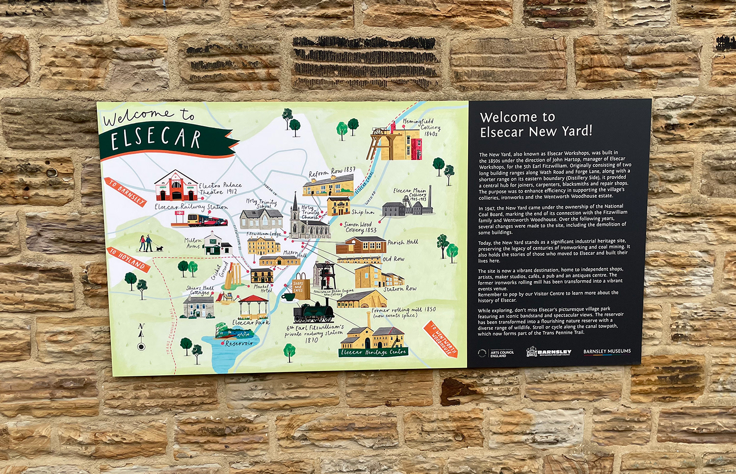 Map for Elsecar Heritage Centre