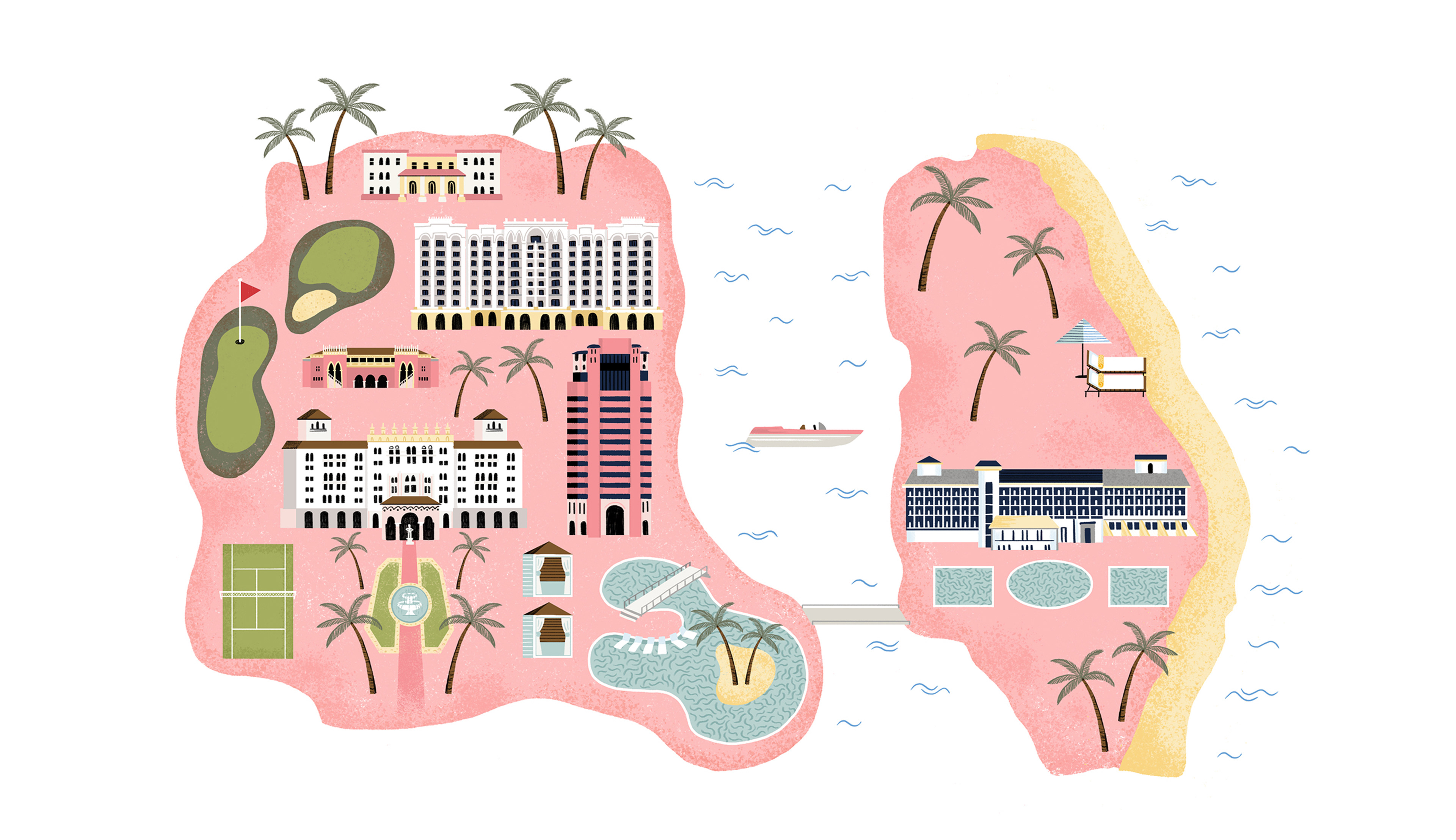 Resort Map for Boca Raton