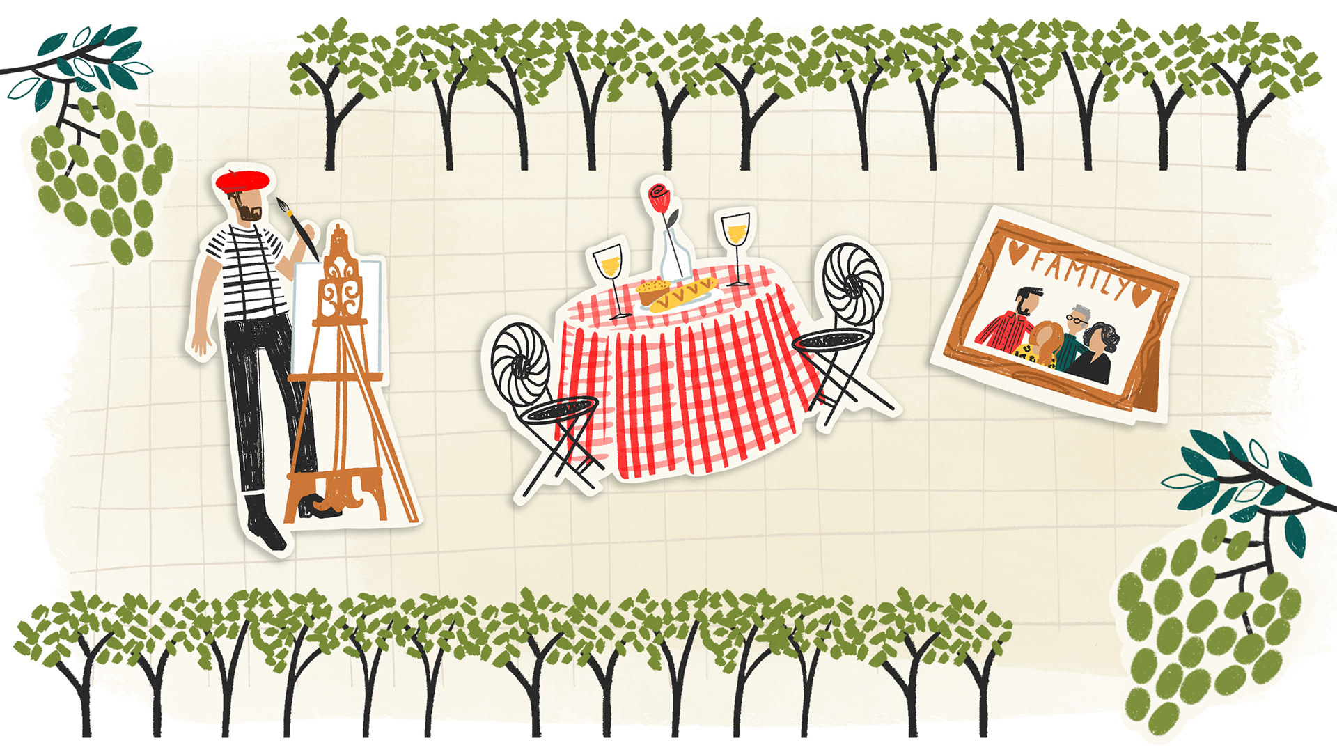 Stills from animations for 'Will You Marry Me?' Button Down/Channel 4 2024