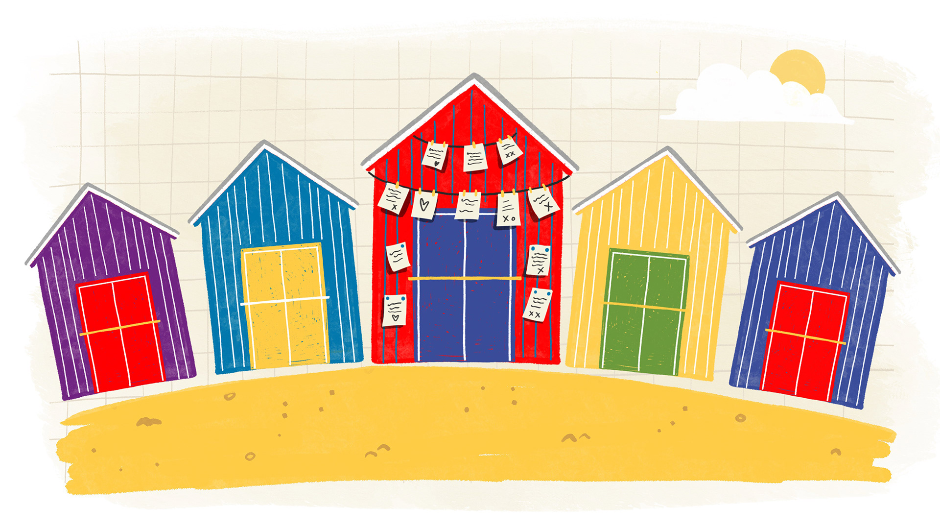 Stills from animations for 'Will You Marry Me?' Button Down/Channel 4 2024