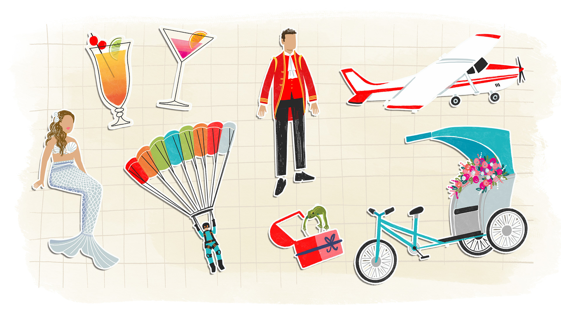 Stills from animations for 'Will You Marry Me?' Button Down/Channel 4 2024