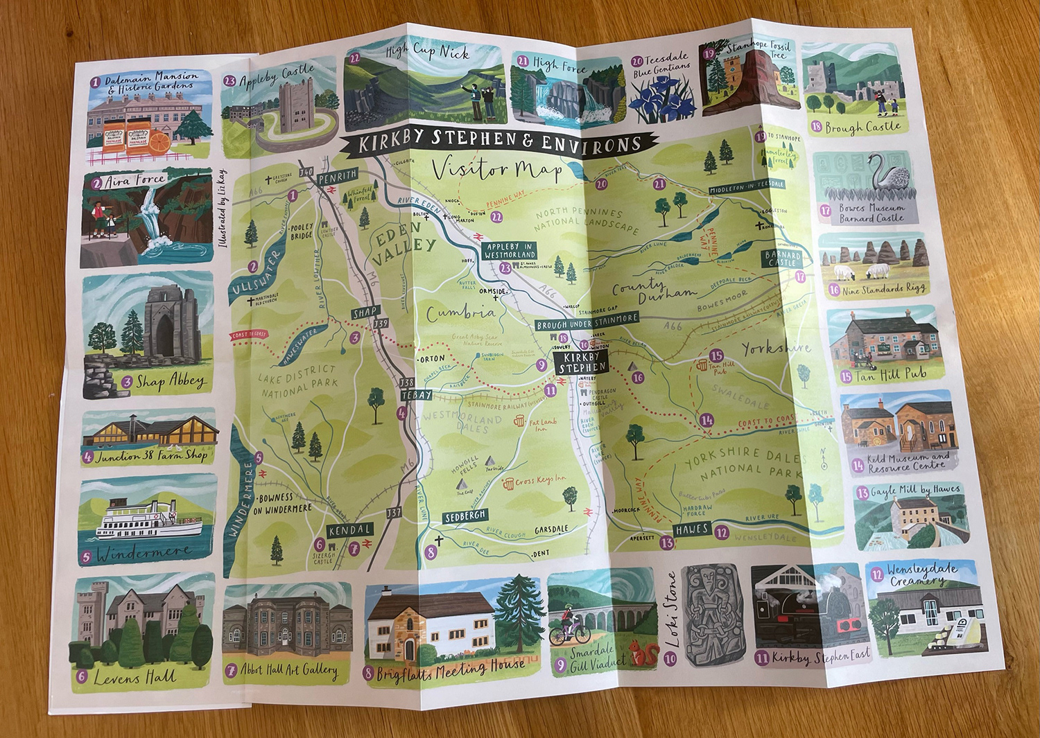 Kirkby Stephen Visitor Map for Encounter Eden CIC
