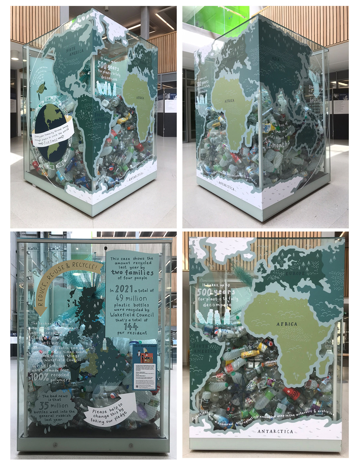 Wakefield One - Recycling display