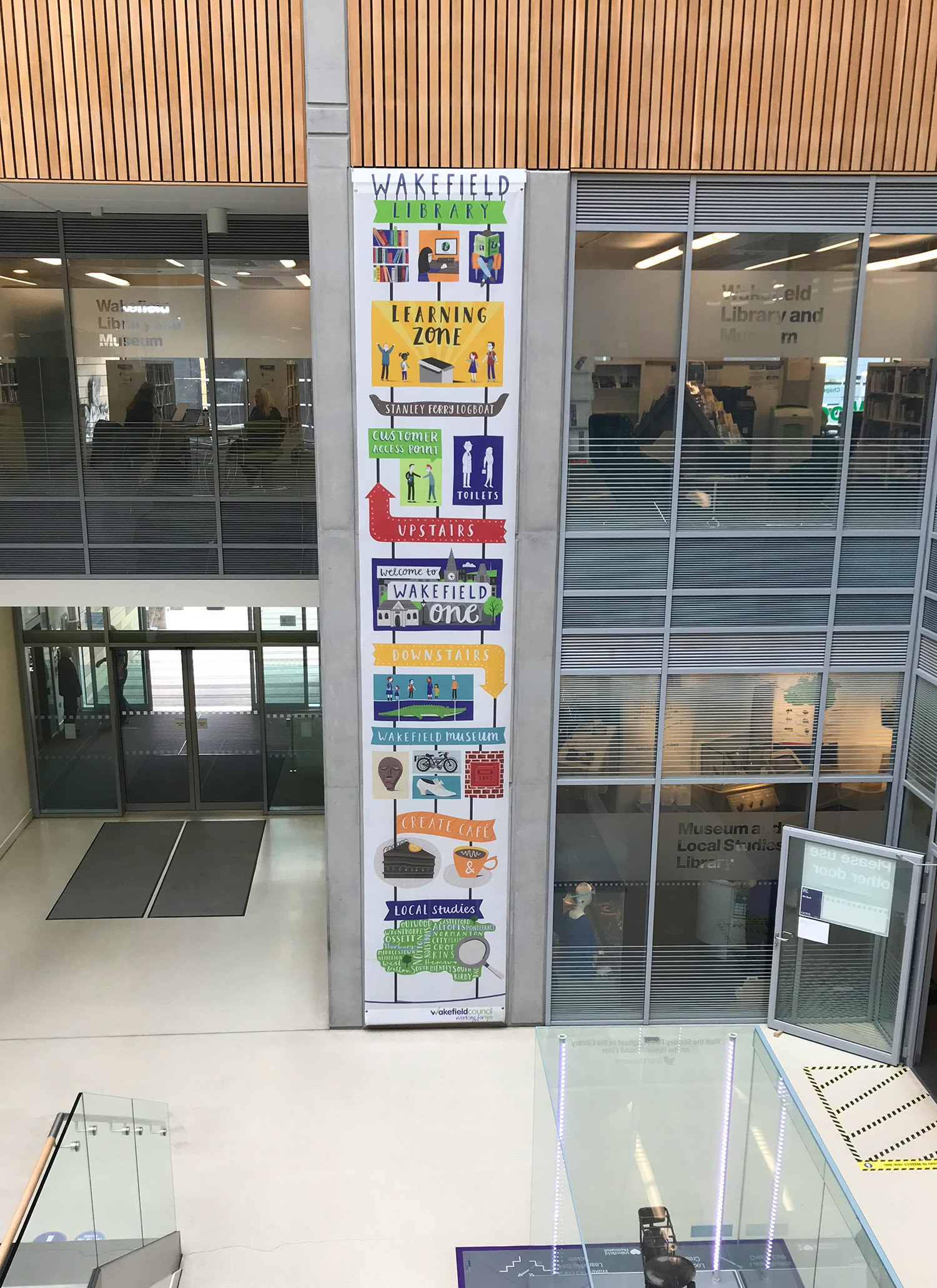 Wakefield One wayfinder banner