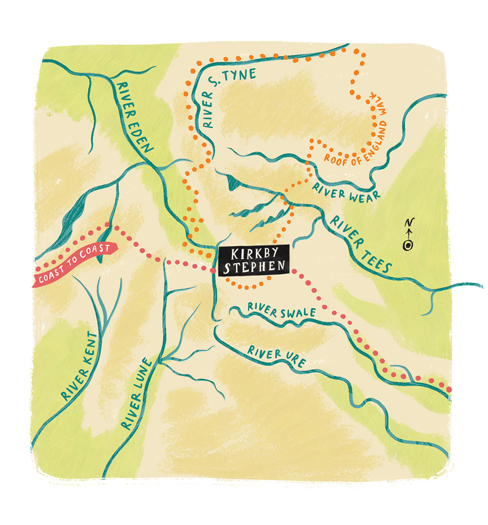 Kirkby Stephen Visitor Map for Encounter Eden CIC
