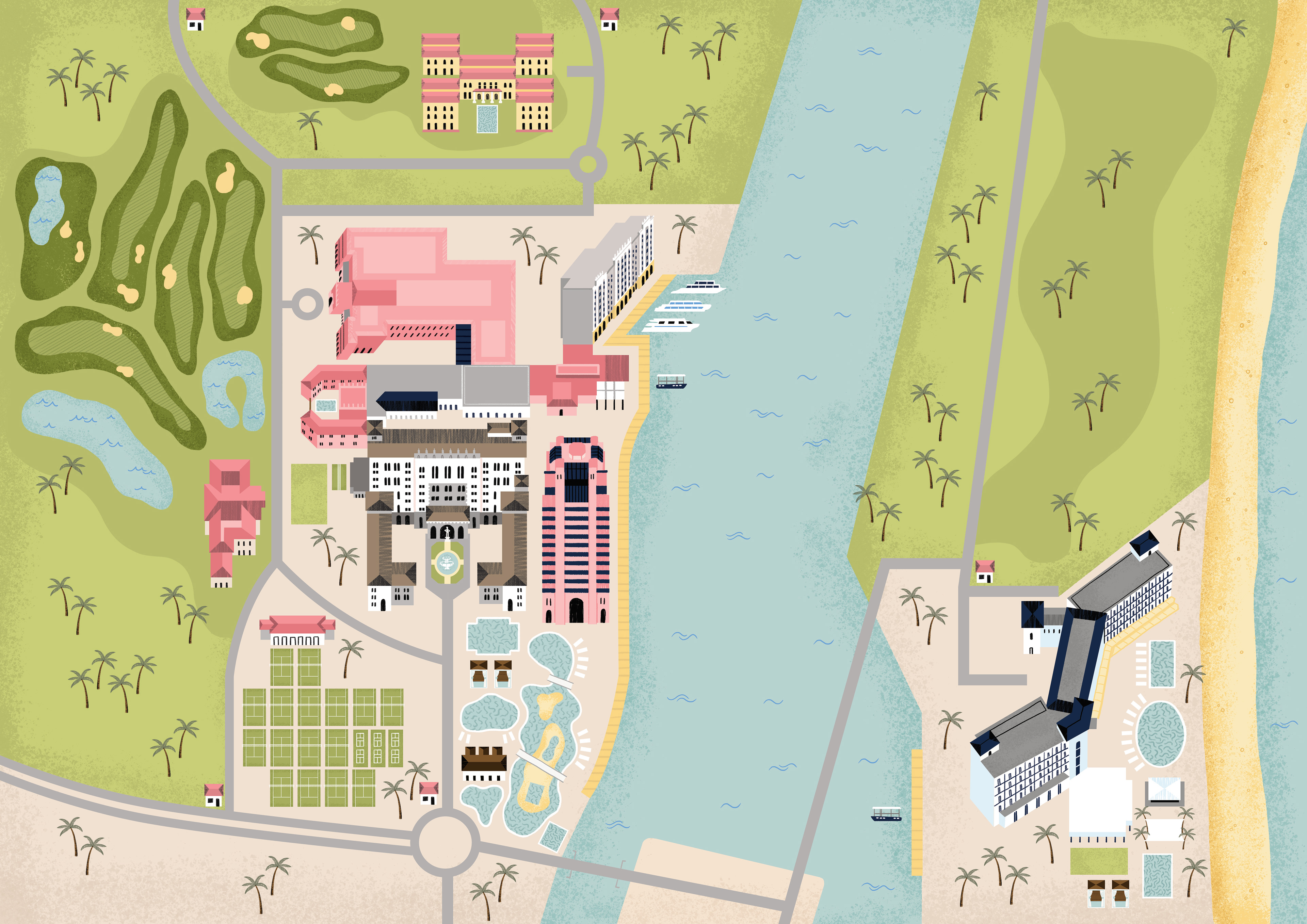 Resort Map for Boca Raton