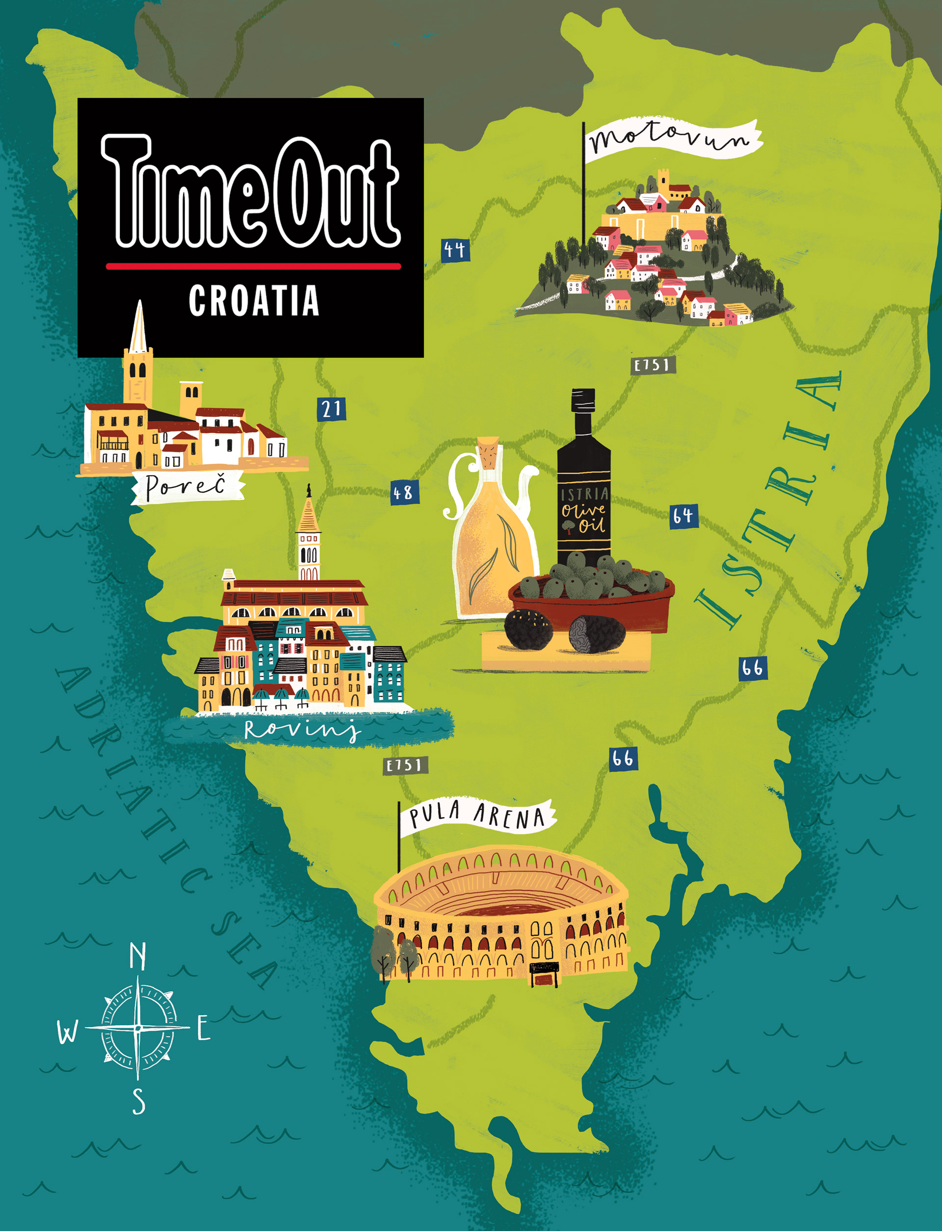 Croatia Map for Time Out