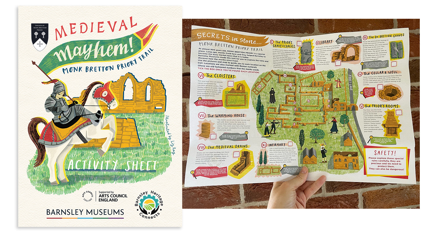 Medieval Mayhem! Children's activity map. For Barnsley Museums