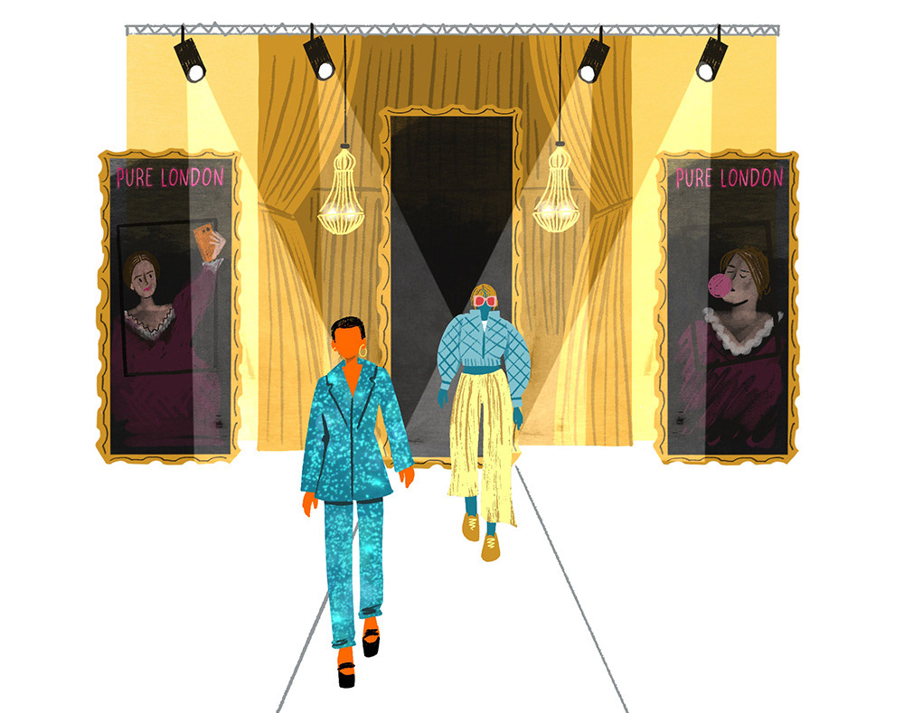 Event illustrations following Pure London