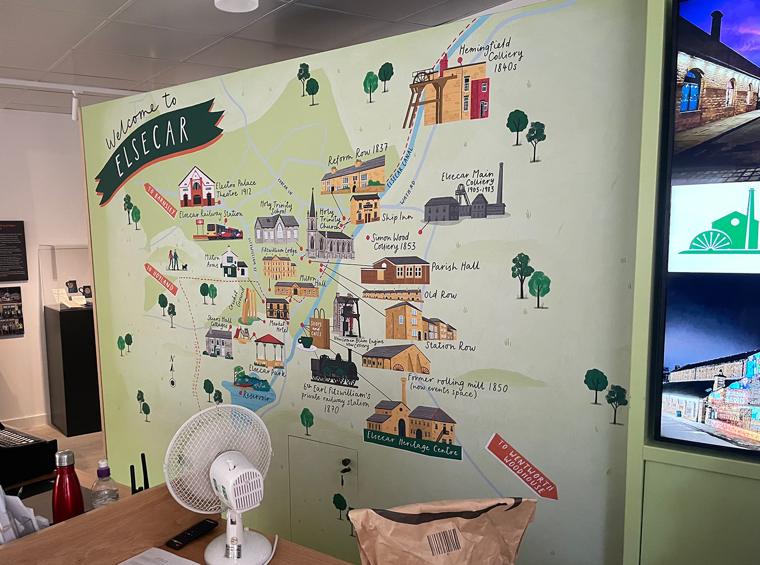 Map for Elsecar Heritage Centre