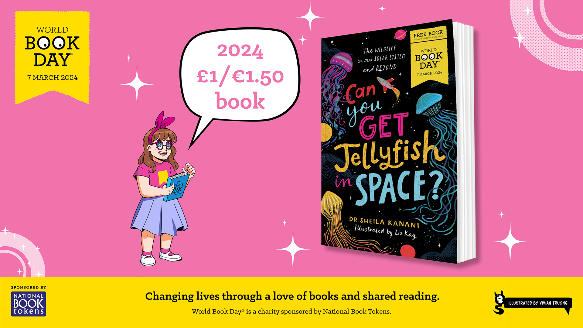 Can You Get Jellyfish in Space - World Book Day 2024. Written by Dr. Sheila Kanani. Published by Puffin