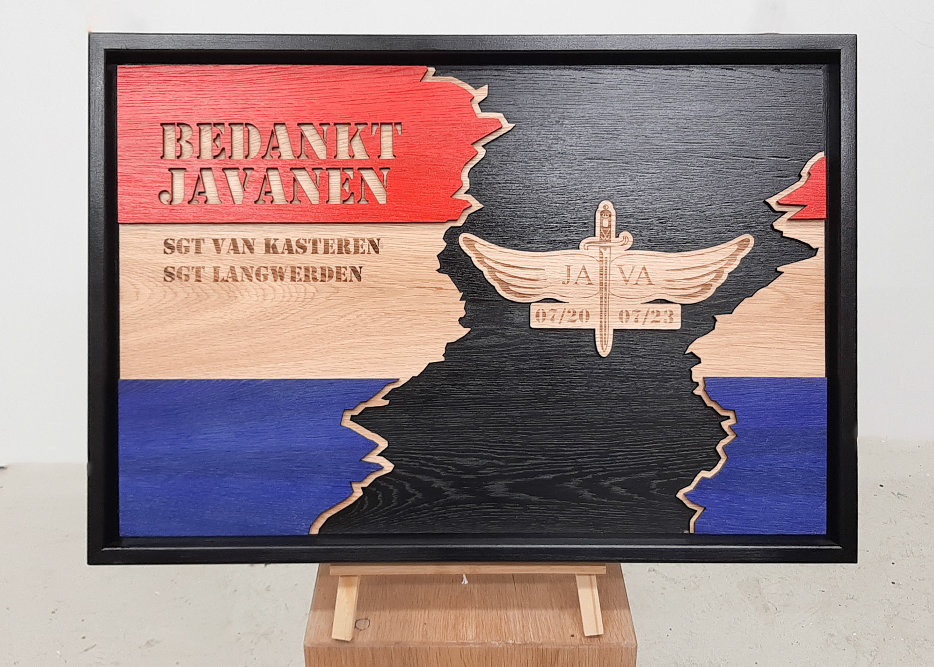 Gelaagd eikenhout met baklijst