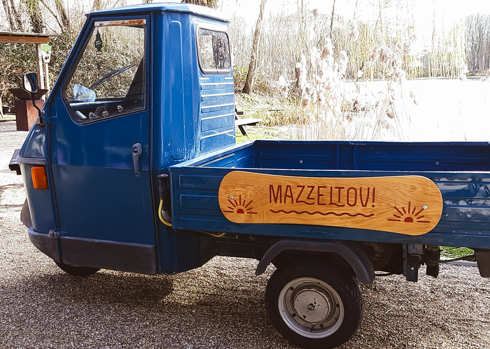 Eikenhout klassieke reclameborden