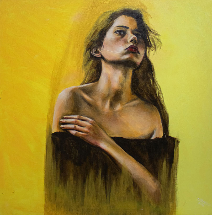 "Amor Fati" Acrílico sobre tela, medidas: 110 x 110 cm