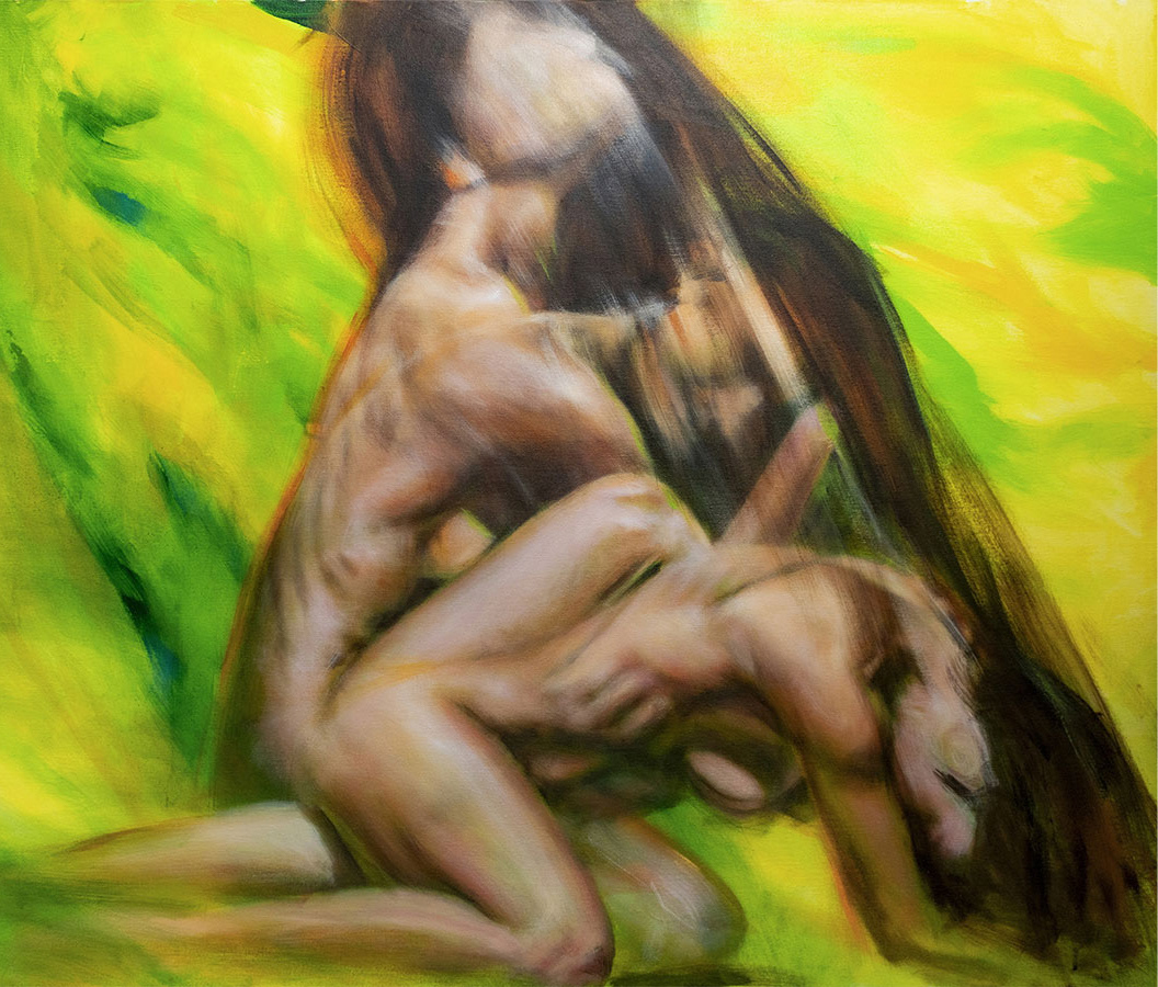 "Espiritu Emergente" Acrílico sobre tela, medidas: 100 x 75 cm