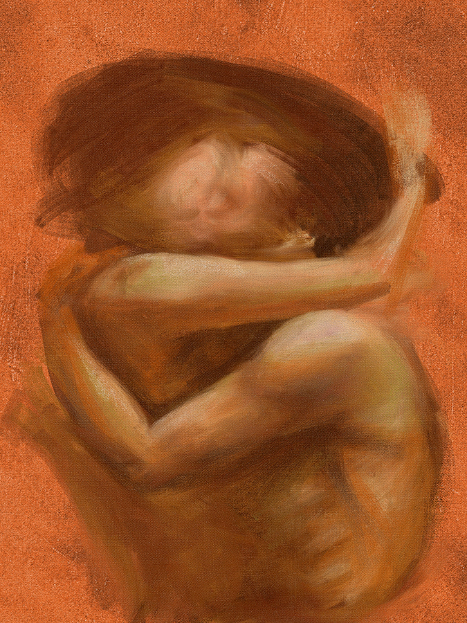 "Rodos" Acrílico sobre tela, medidas: 50 x 75 cm