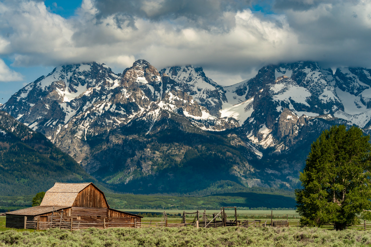 Mormon row barn Grand Teton National Park