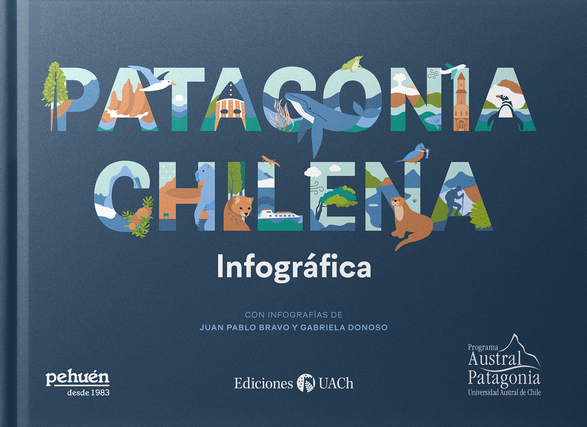 Libro Patagonia Chilena infográfica | 2026, Programa Austral Patagonia, UACh